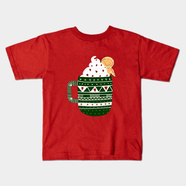 Hot Chocolate Kids T-Shirt by bruxamagica